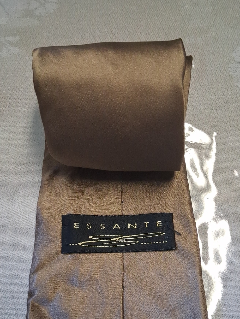 Men's Chocolate Brown Satin Tie